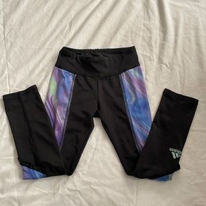 Adidas kids leggings with pattern and Frill